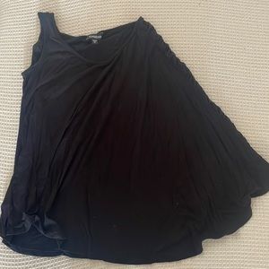 Bebe One Sleeve Black Top